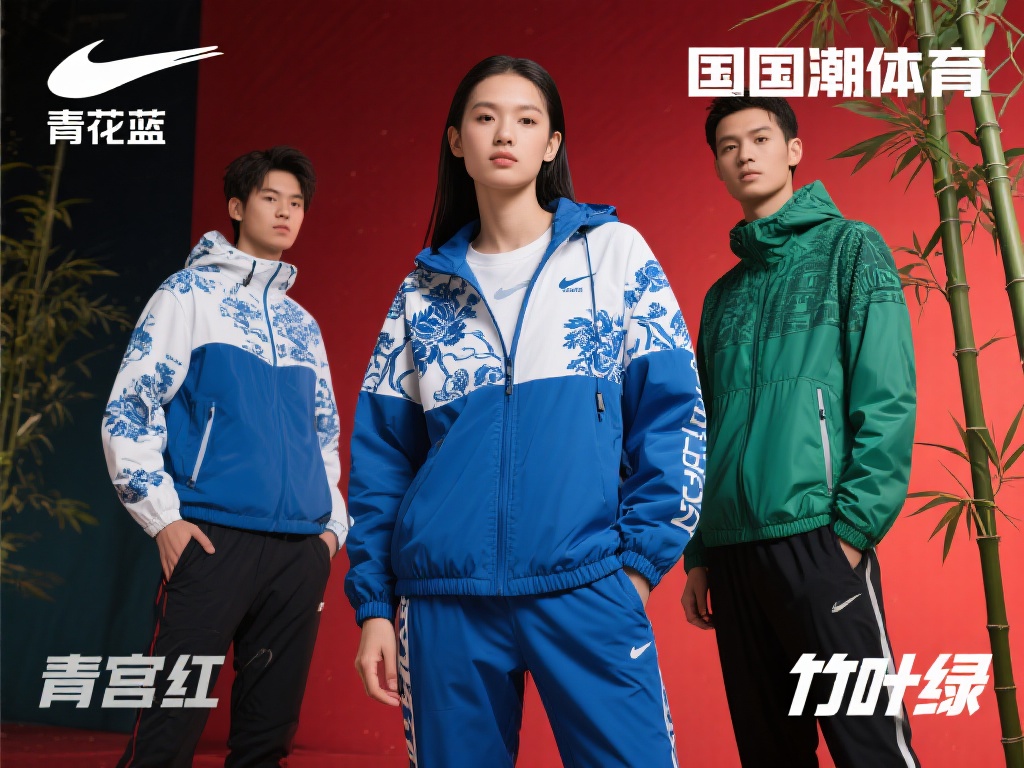 体育国潮服装引领时尚与文化融合新风潮 同时,国潮体育品牌还通过色彩层次的创新和独特材质的