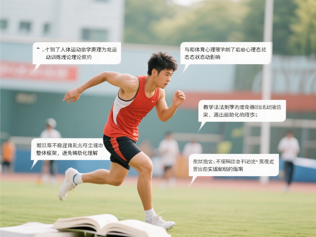 *例如，人体运动学原理为运动训练提供理论依据；而体